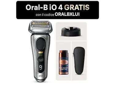 Rasoio elettrico Braun Series 9 Pro+ 9515s e Crema Idratante King C. Gillette 100ml