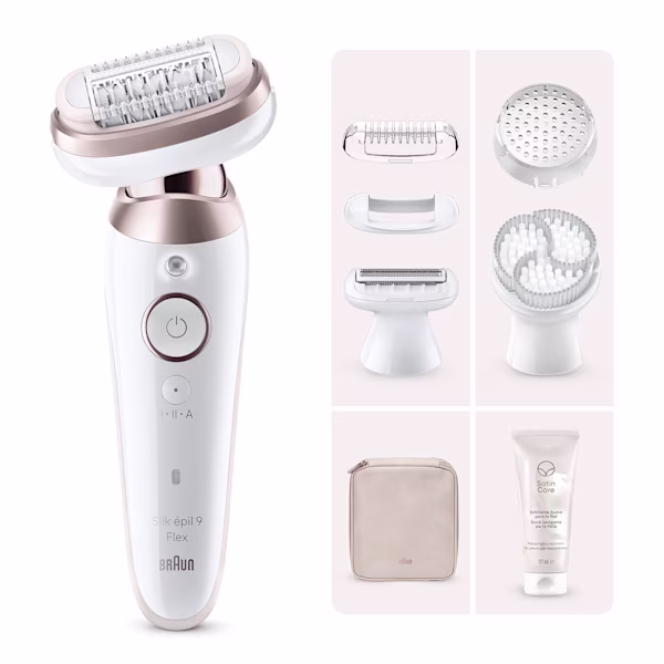 Kit Epilatore Braun Silk·épil 9 Flex 9-060 3D con Satin Care Scrub Levigante