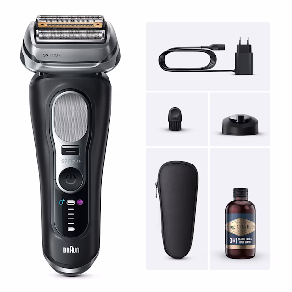 Braun Kit Rasoio Elettrico Series 9 Pro+ con Head & Shoulders Classic Clean Shampoo Antiforfora