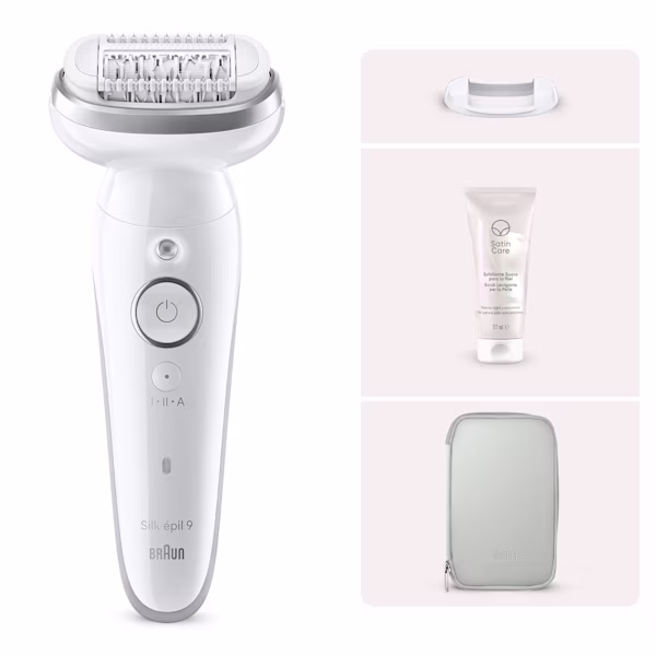 Kit Epilatore Braun Silk·épil 9-011 con Satin Care Scrub Levigante Kit Epilatore Braun Silk·épil 9-011 con Satin Care Scrub Levigante