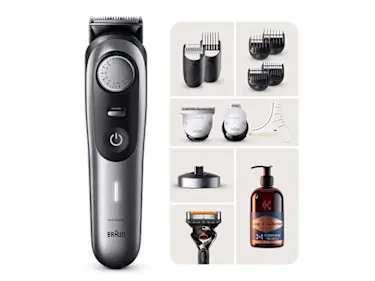 Regolabarba Professionale Braun Series 9 Pro BT9440 e Detergente per Barba e Viso King C. Gillette 350ml