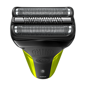 Braun Series 3 300 Rasoio Elettrico Barba con 3 Lame Flessibili,  Ricaricabile e senza Fili, Rasoio Elettrico a Lamina Lavabile, Nero/Verde  Elettrico