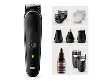 Braun Rifinitore 10-in-1 per barba, corpo, e capelli MGK5445 e Olio da barba King C. Gillette 30ml