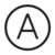 A in un cerchio A in un cerchio