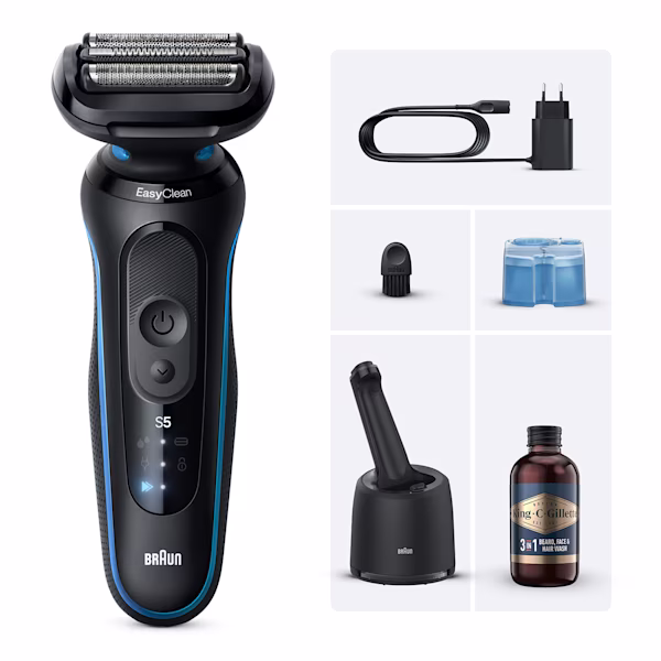 Braun Kit Rasoio Elettrico Series 5 con Head & Shoulders Classic Clean Shampoo Antiforfora Braun Kit Rasoio Elettrico Series 5 con Head & Shoulders Classic Clean Shampoo Antiforfora
