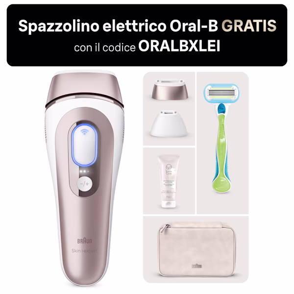 Kit Braun Luce Pulsata Skin i·expert PL7147 con Satin Care Scrub Levigante Kit Braun Luce Pulsata Skin i·expert PL7147 con Satin Care Scrub Levigante
