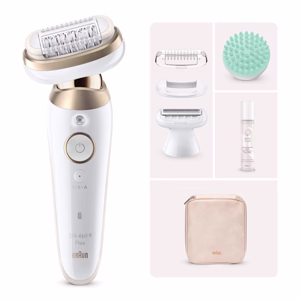 Kit Epilatore Braun Silk·épil 9 Flex 9-071 con Satin Care Siero Idratante Kit Epilatore Braun Silk·épil 9 Flex 9-071 con Satin Care Siero Idratante