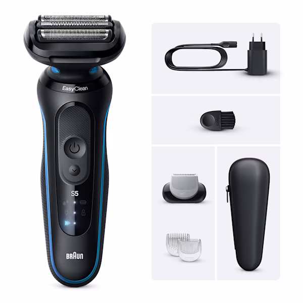 Immagine del rasoio Series 5 B1600s con accessorio rifinitore corpo.
