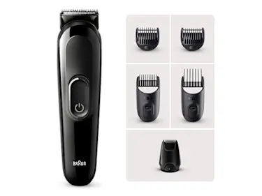 Braun 6-in-1 rifinitore per barba, corpo, e capelli MGK3420