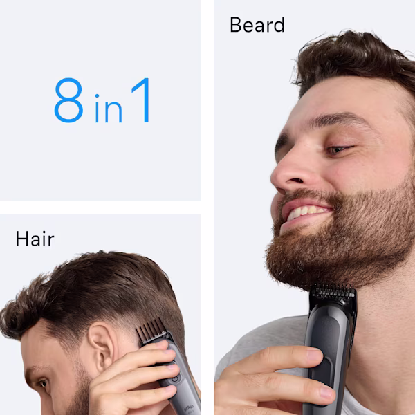 Diversi modi per usare il kit per la cura personale Braun Series 3 su barba e capelli Diversi modi per usare il kit per la cura personale Braun Series 3 su barba e capelli