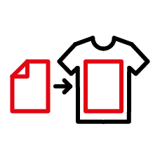 Klädtryck direkt på plats