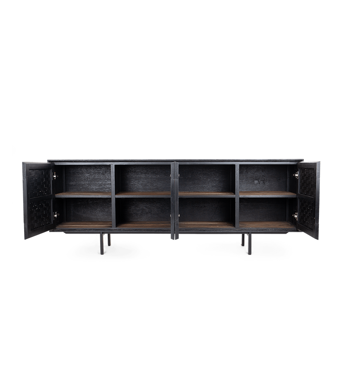 Karma Charcoal Low Dresser 4 Doors