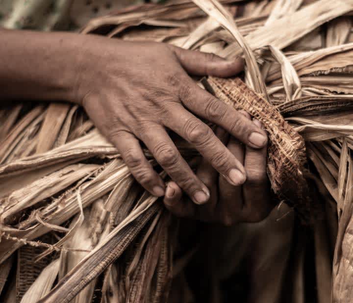 Handwoven abaca