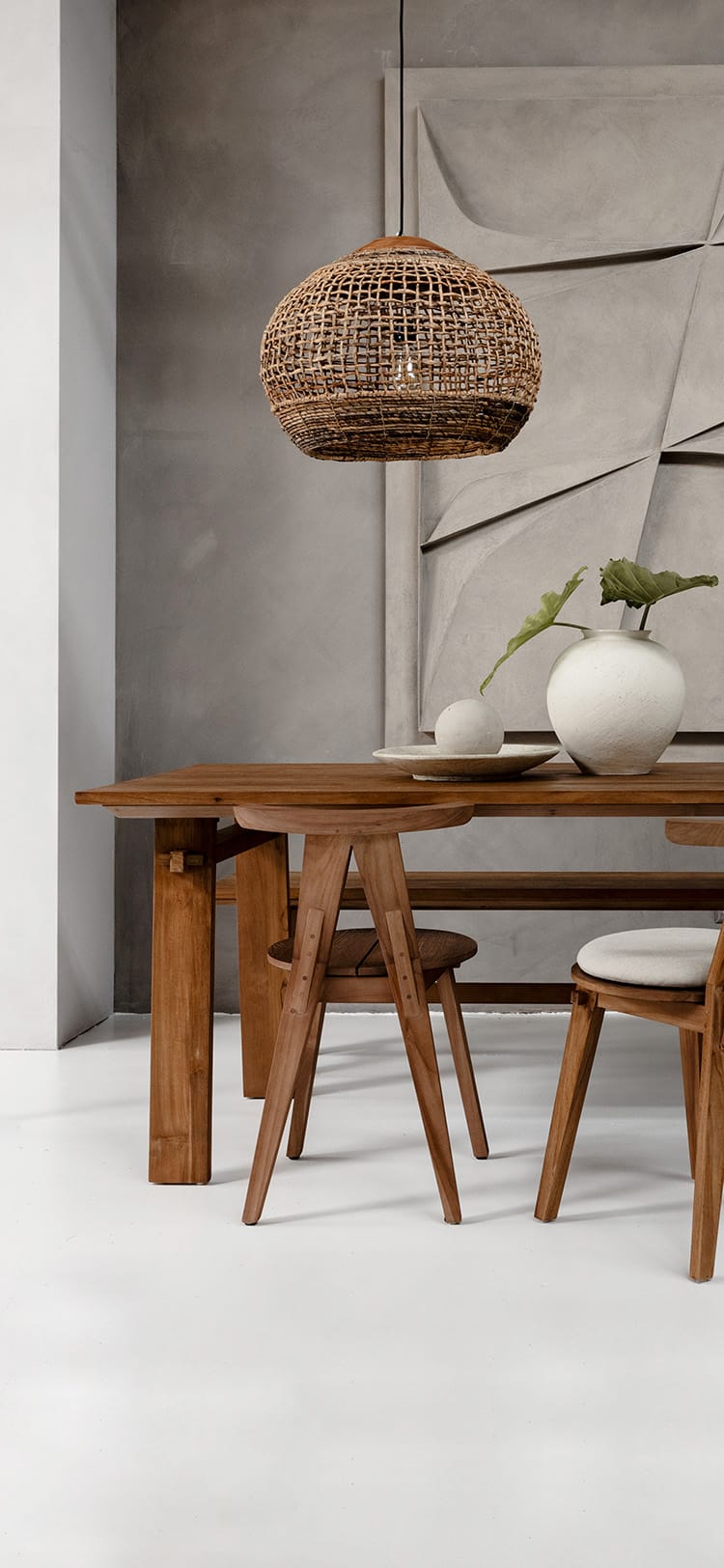 D-BODHI - SIDE TABLE / 40×40×52 Dino Side Table