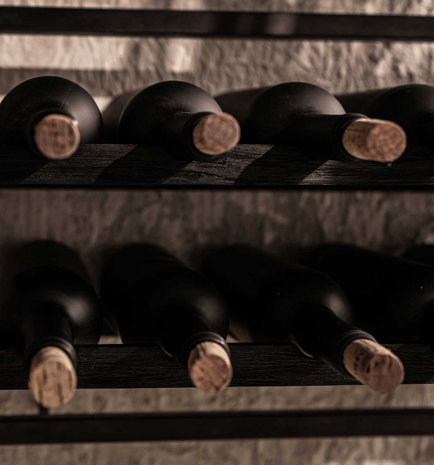 Winemate Winerack Charcoal 6 Bottles With Glass Holder Type D