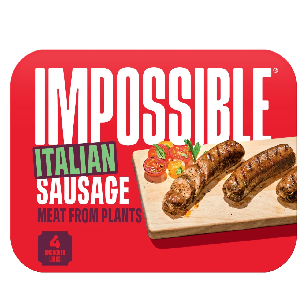 Impossible Italian Sausage links front of package