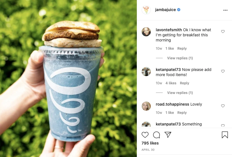 Jamba is taking over breakfast with plant-based menu items