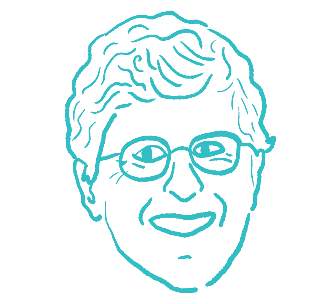 Sketch of Impossible Foods founder Pat Brown