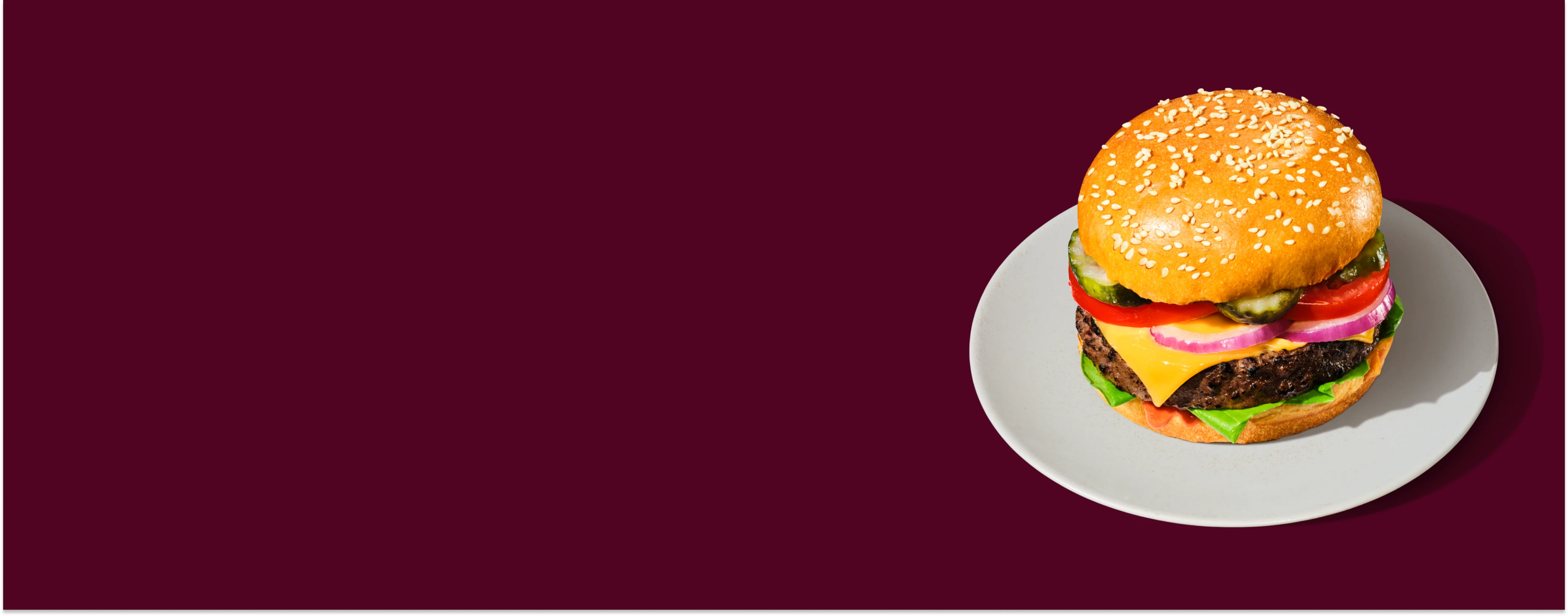Impossible Burger for foodservice on a dark background