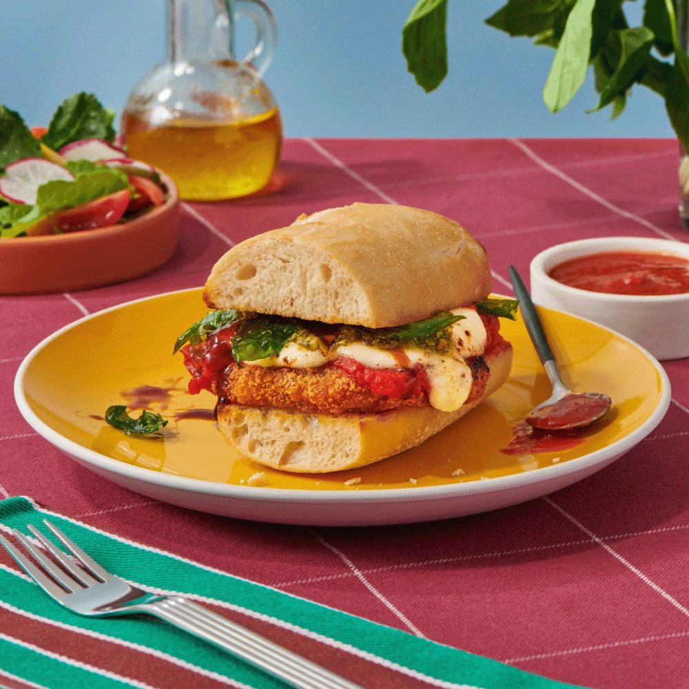 Impossible™ Chicken Patty Parmesan Sandwich Recipe Impossible Foods