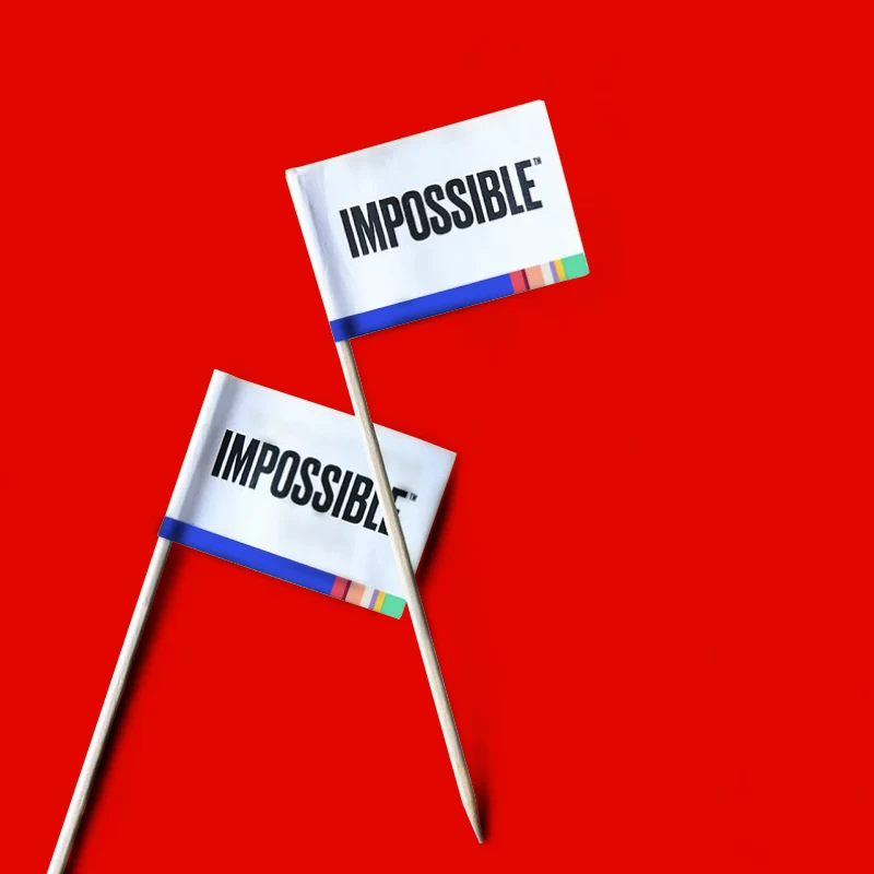 Impossible Burger flags