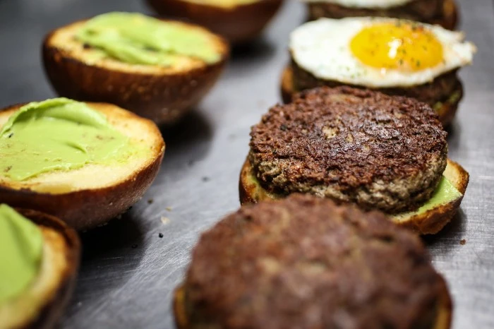 How Long to Grill Burgers Breakfast Club Impossible Burgers with Egg and Avocado 