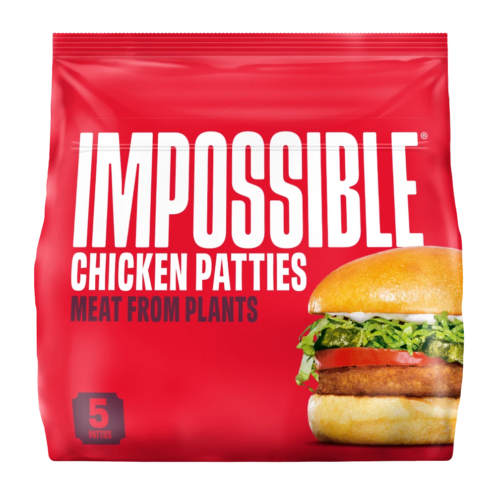 Impossible Chicken Patties front of package
