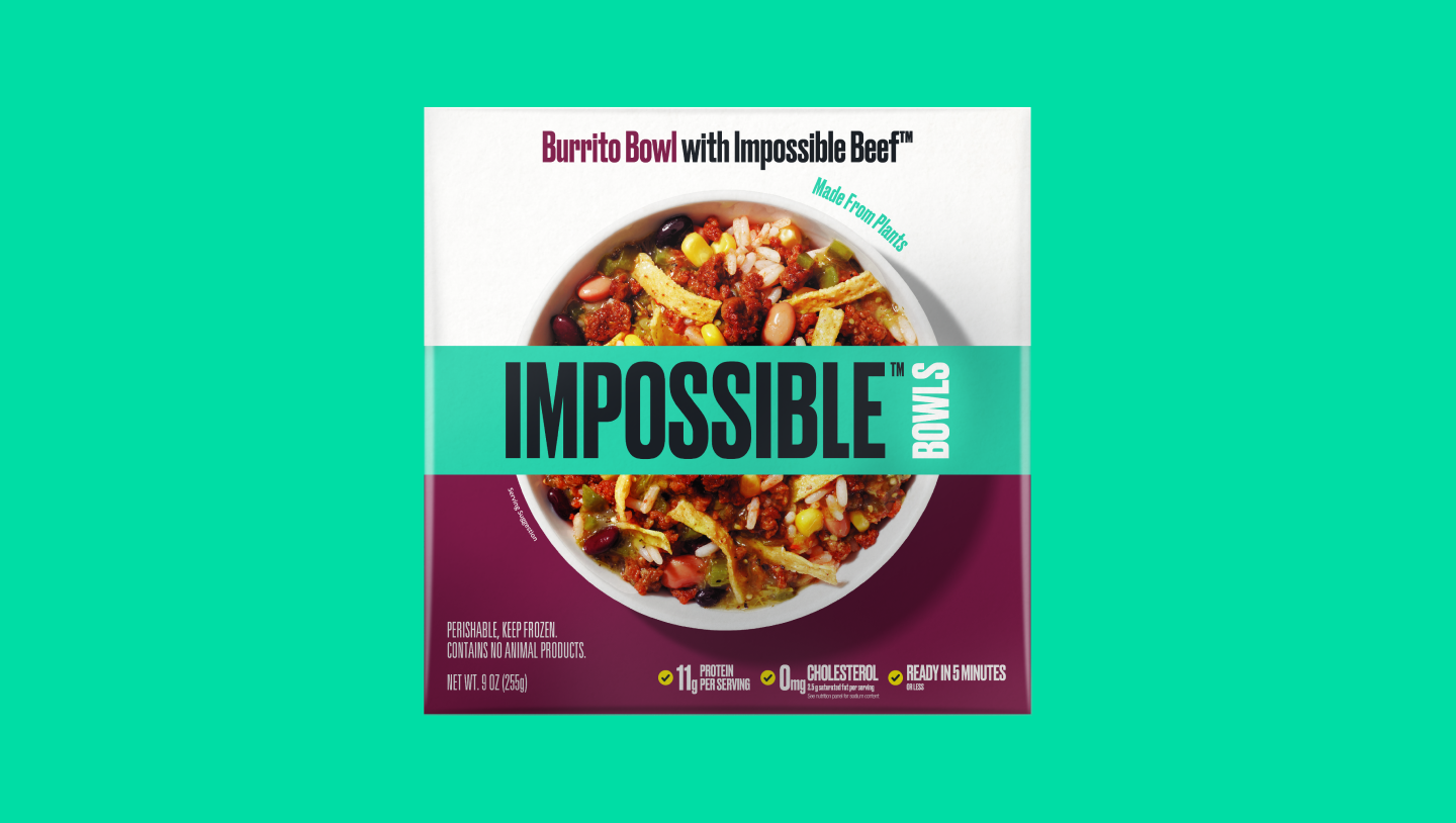 Burrito Bowl With Impossible Beef™ Made From Plants