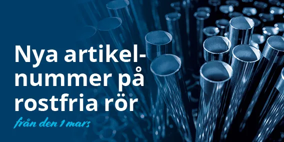 Nya artikelnummer på rostfria rör
