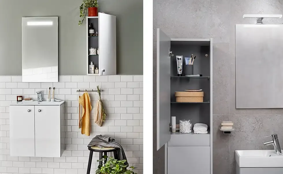 Kompakta badrumsmöbler