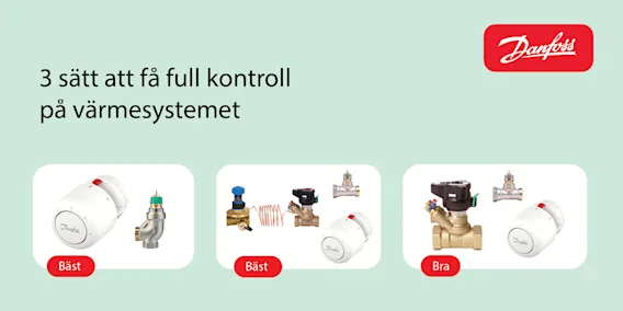 3 sätt att få full kontroll på värmesystemet