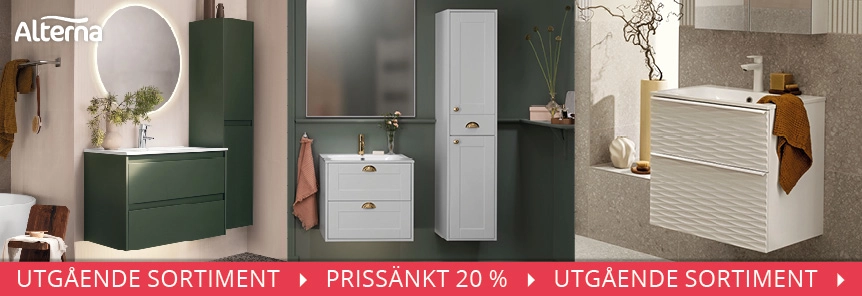 20% på utvalda utgående produkter från Alterna