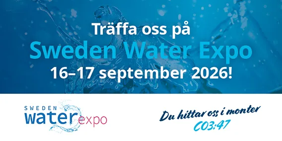 Träffa oss på Sweden Water Expo