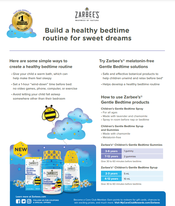 Sleep Routine 3 H Children Healthy Bedtime Routine Patient Guide | Kenvue Professional