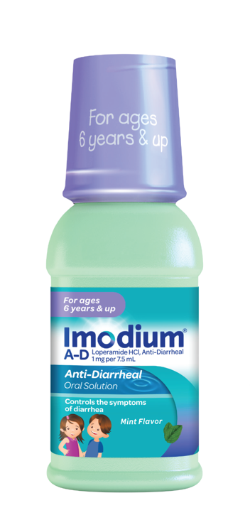 IMODIUM® Anti-Diarrheal Liquid Oral Solution, Diarrhea Medicine for Kids Ages 6 and Up