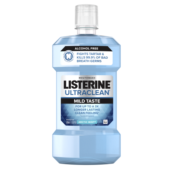 LISTERINE® ULTRACLEAN® Alcohol-Free Tartar Control Mouthwash ARCTIC MINT®