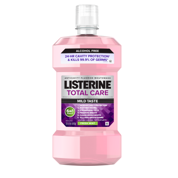 LISTERINE® TOTAL CARE Alcohol-Free Anticavity Fluoride Mouthwash FRESH MINT