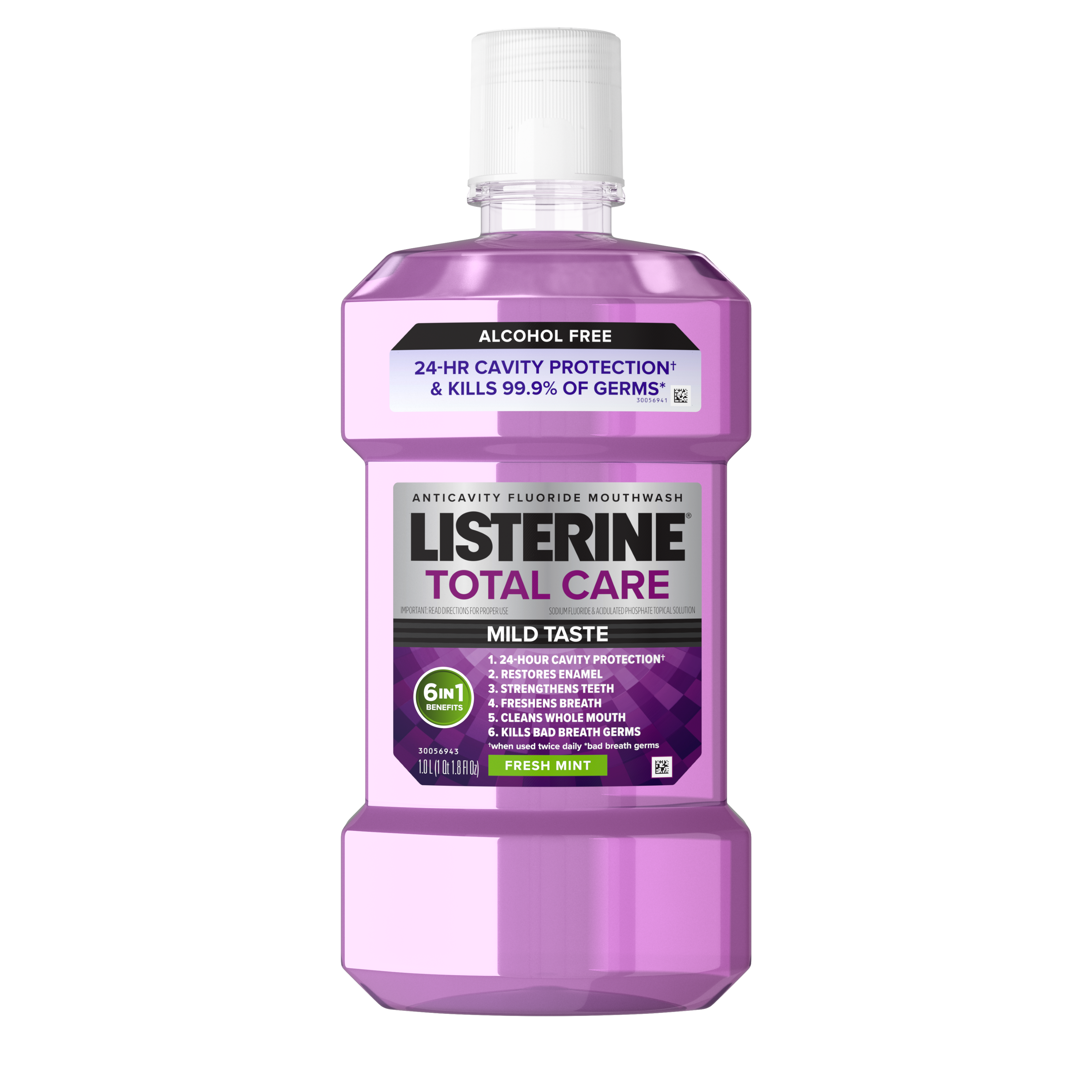 LISTERINE® TOTAL CARE Alcohol-Free Anticavity Fluoride Mouthwash FRESH MINT