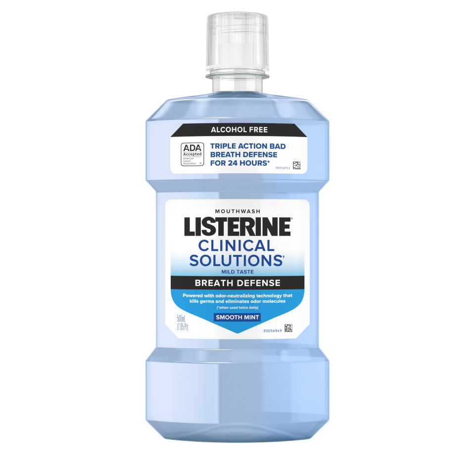 LISTERINE® Clinical Solutions Breath Defense Zero Alcohol Mouthwash