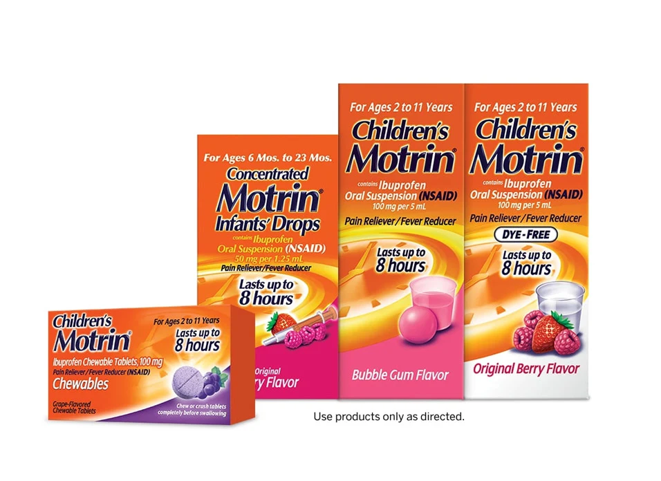 Motrin Red Motrin® Dosage & Samples for Healthcare Professionals | Kenvue Pediatrics