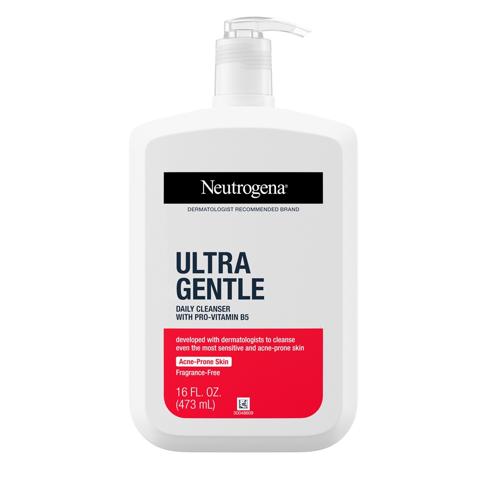 Ultra Gentle Daily Cleanser with Pro-Vitamin B5 for Acne-Prone Skin bottle