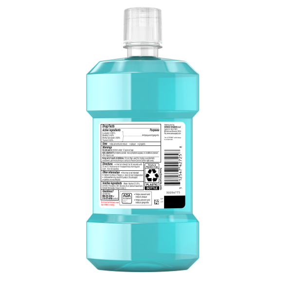 LISTERINE® Antiseptic Mouthwash COOL MINT® for Bad Breath & Plaque back