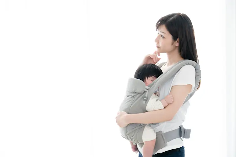 抱っこ紐ママ