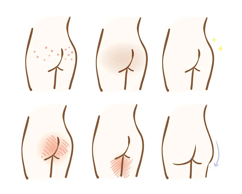 お尻トラブル イラスト お尻トラブル イラスト