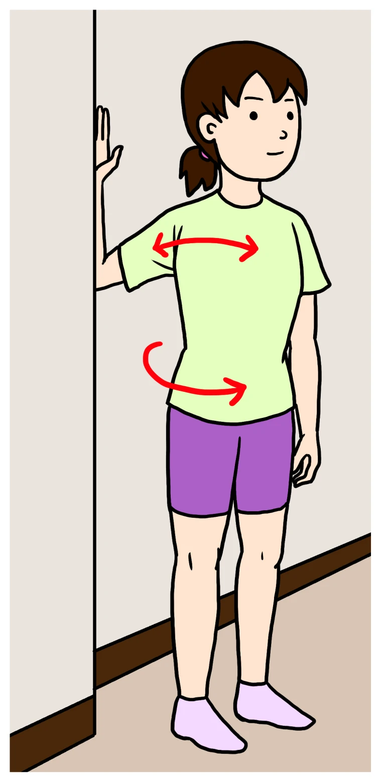 大胸筋ストレッチ