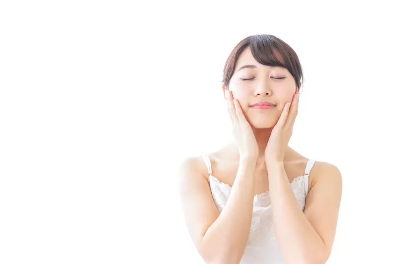 キレイな顔と肌 女性