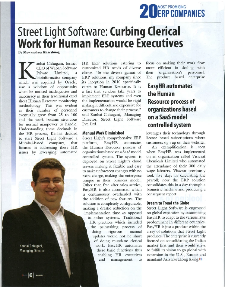 Featured image Article in CIO Review India