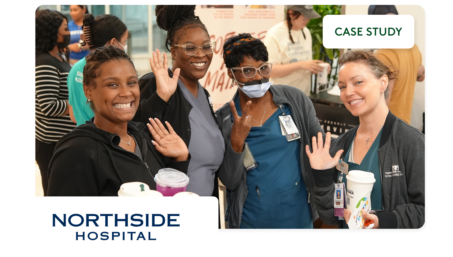 A group of Northside hospital employees standing together 