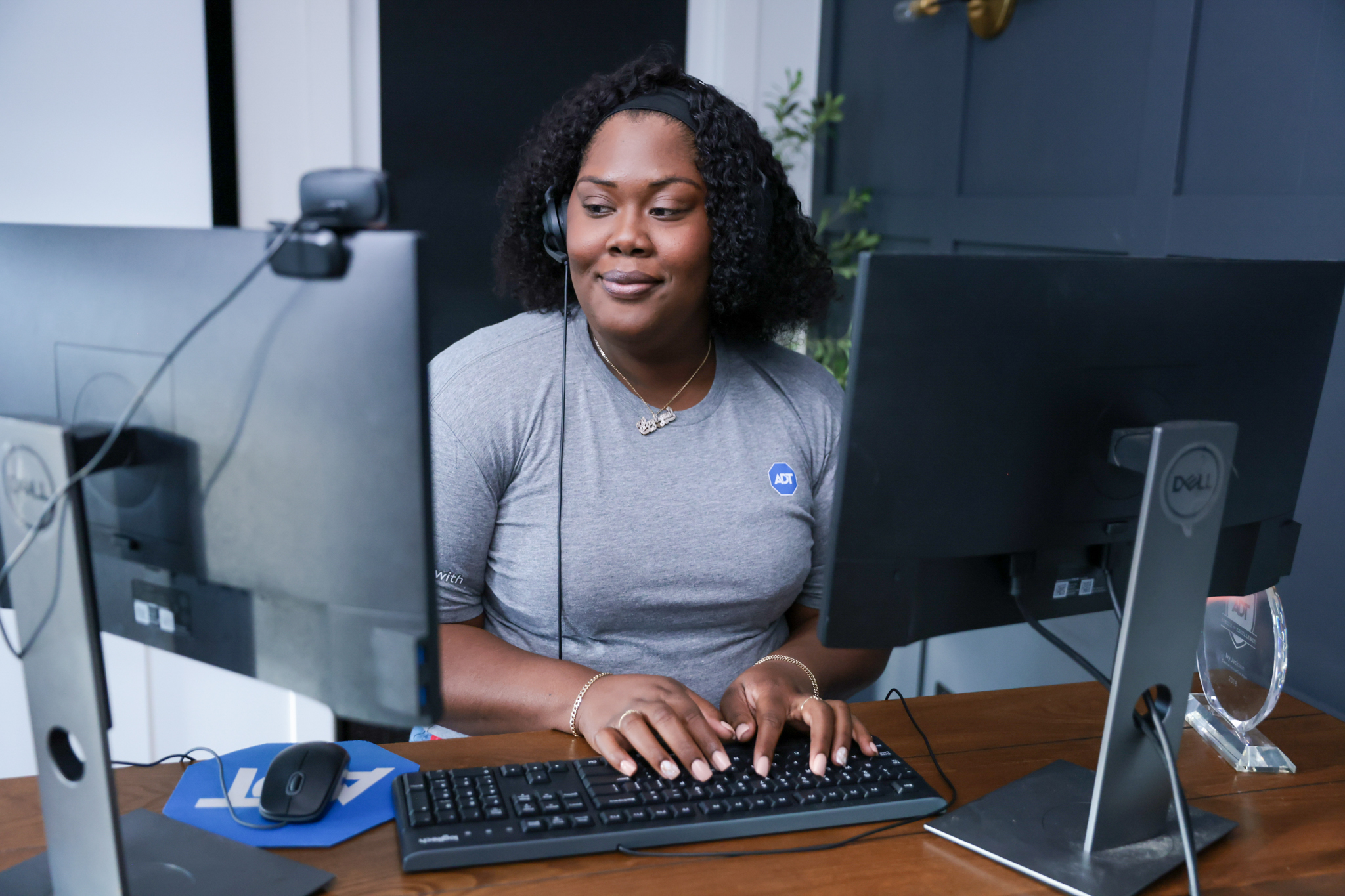 ADT employee working