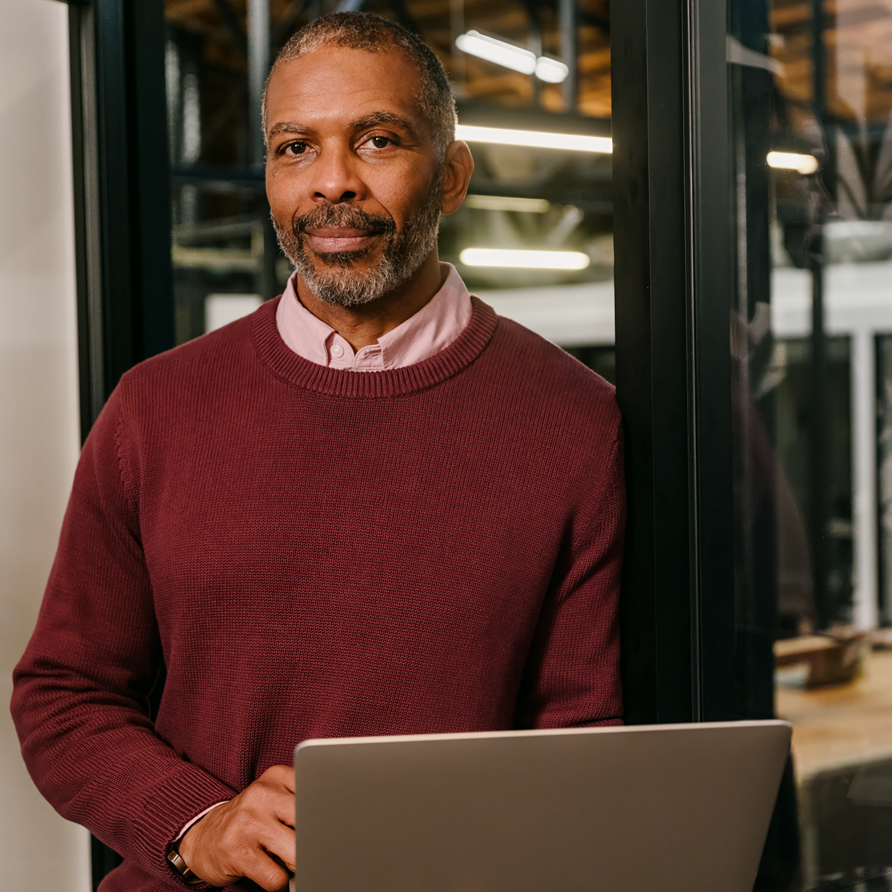 image of man with computer